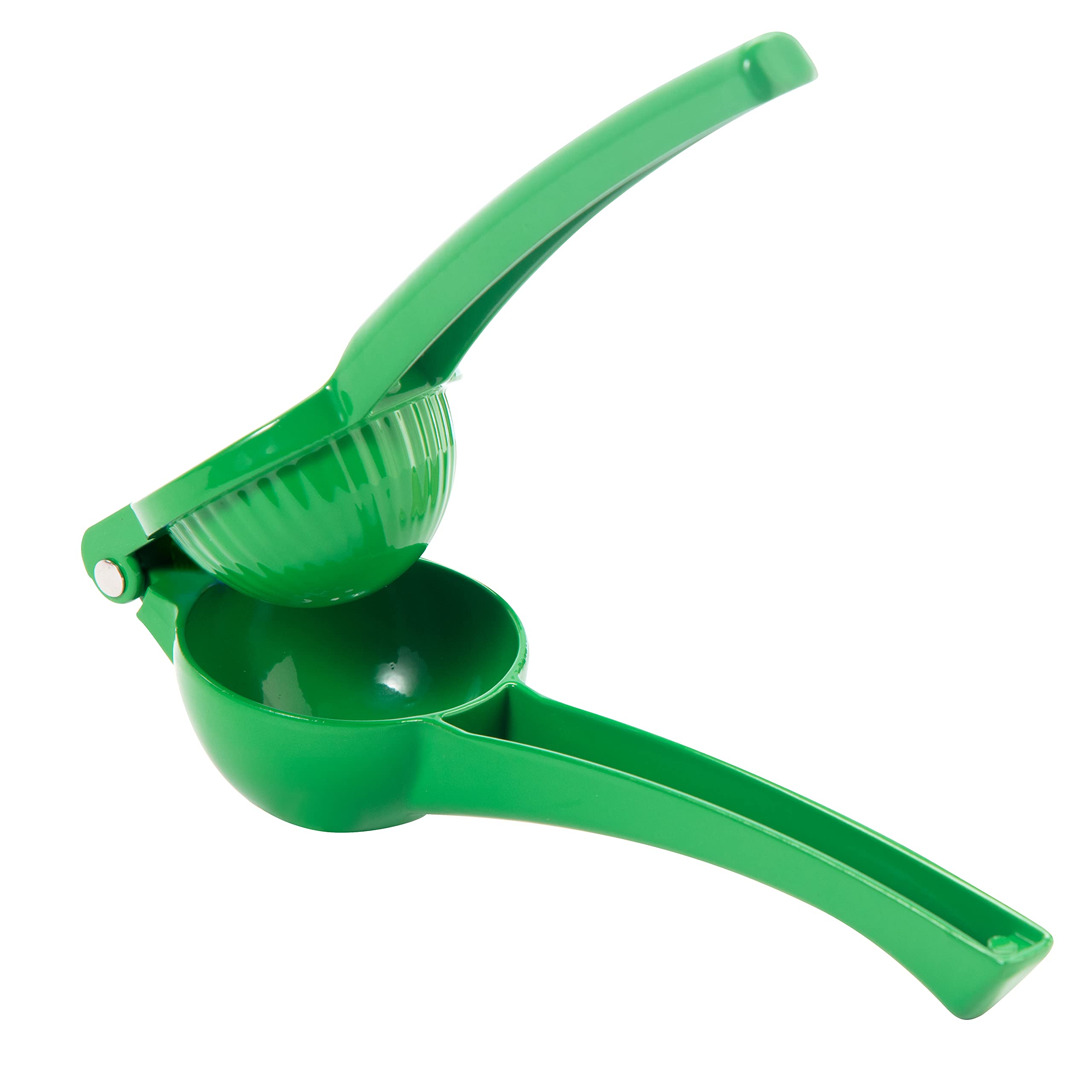 Oggi Citrus Press - Manual Juicer for Oranges, Lemons & Limes - Heavy Duty Stainless Steel Squeezer with Non-Slip Base - Perfect for Cocktails, Fresh Juice & Healthy Drinks - Standard Size, Green