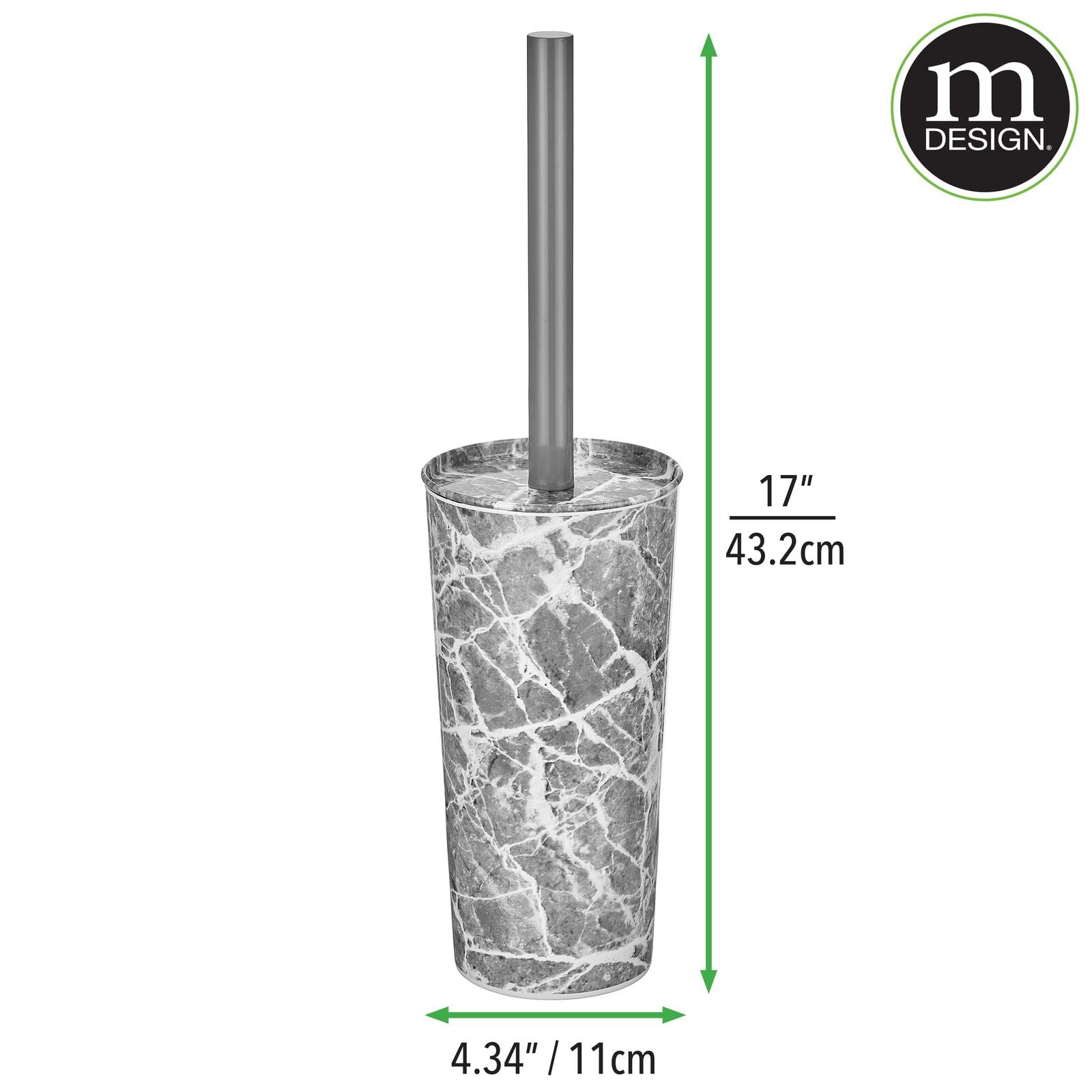 Stainless Steel Toilet Brush Set with Holder - Heavy Duty Bathroom Cleaner for Modern Homes