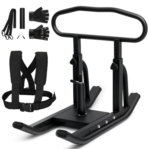 Black Height Adjustable Scalloped Sled