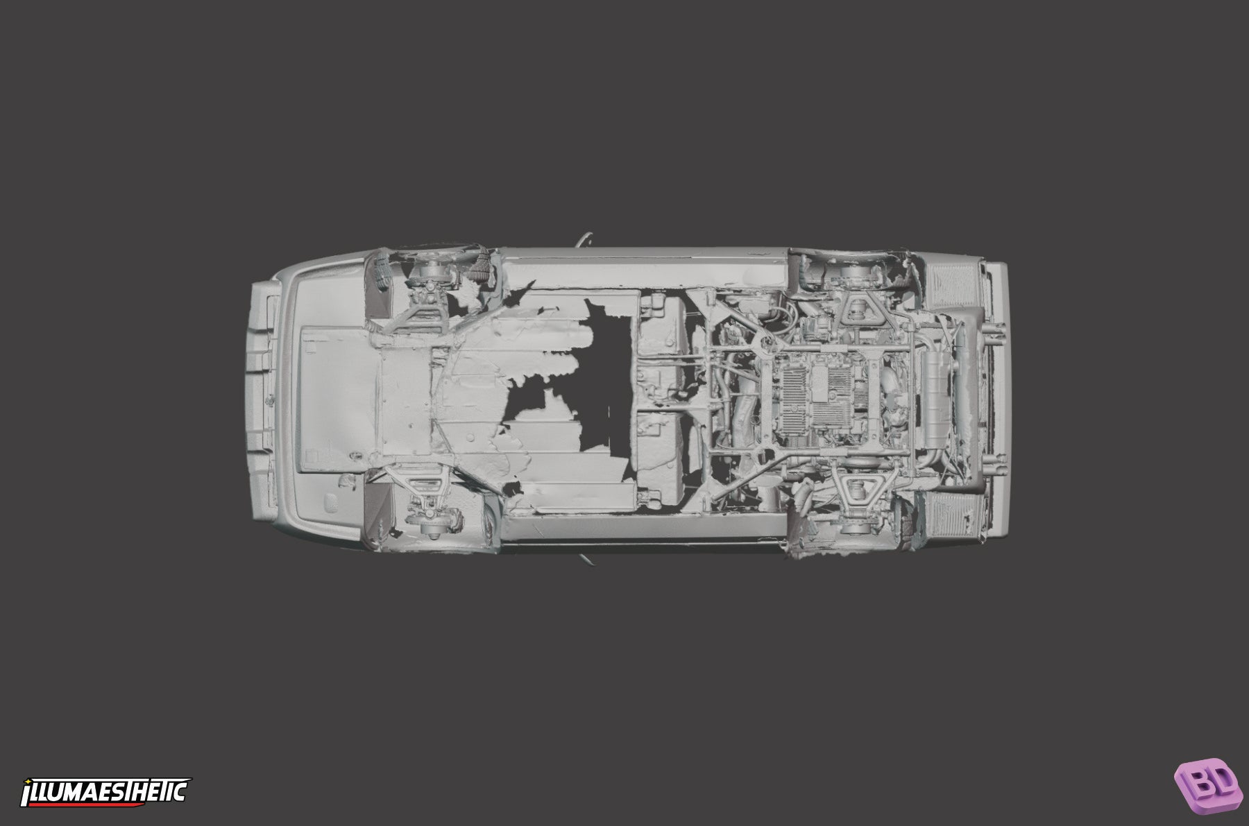 Ferrari 308 GTB 3D Model Scan (1975-1985) - High Resolution Digital File for 3D Printing, Automotive Restoration & Virtual Showcase
