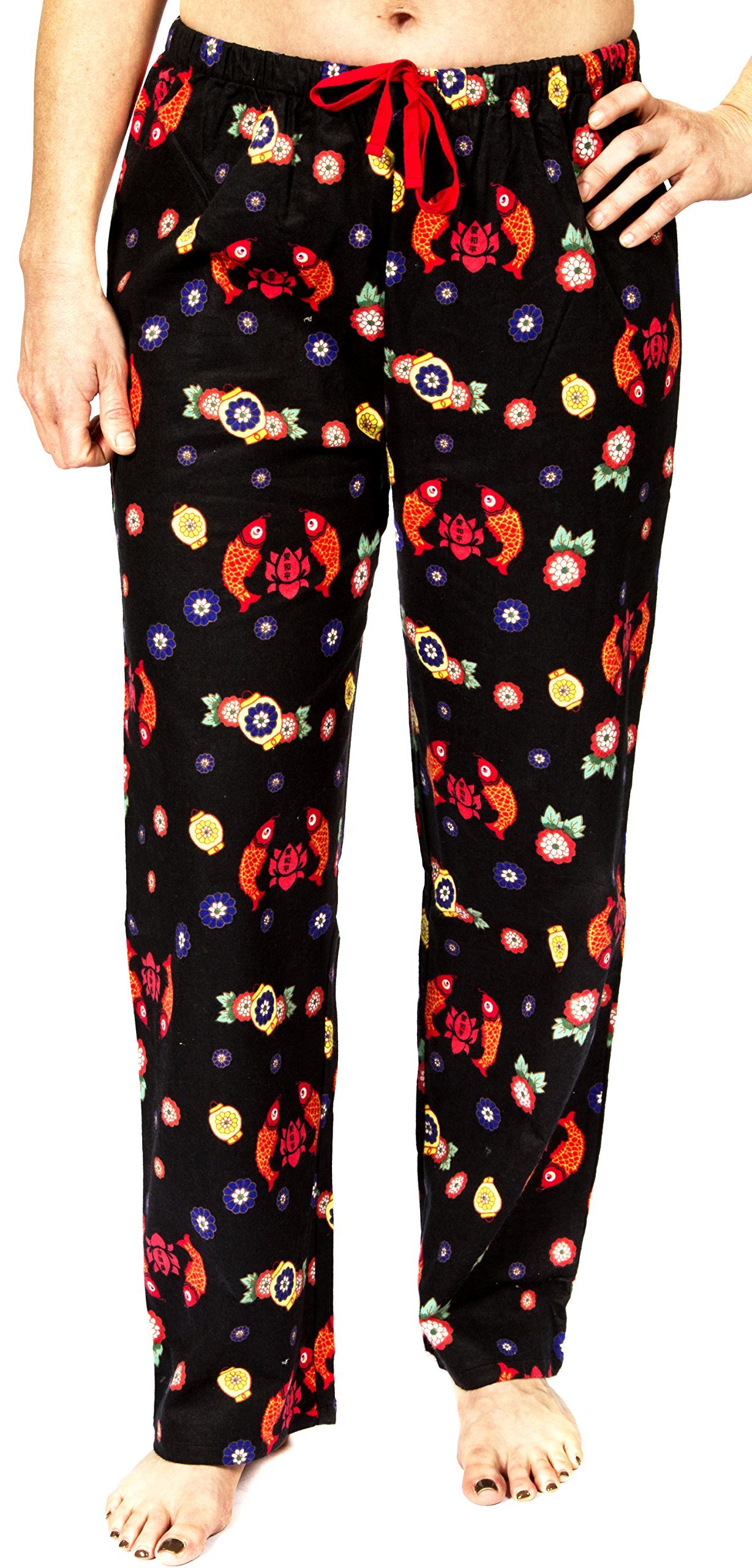 Cozy Women's Pure Cotton Flannel Pajama Pants - Soft Lounge Sleepwear for Winter Nights & Relaxing at Home