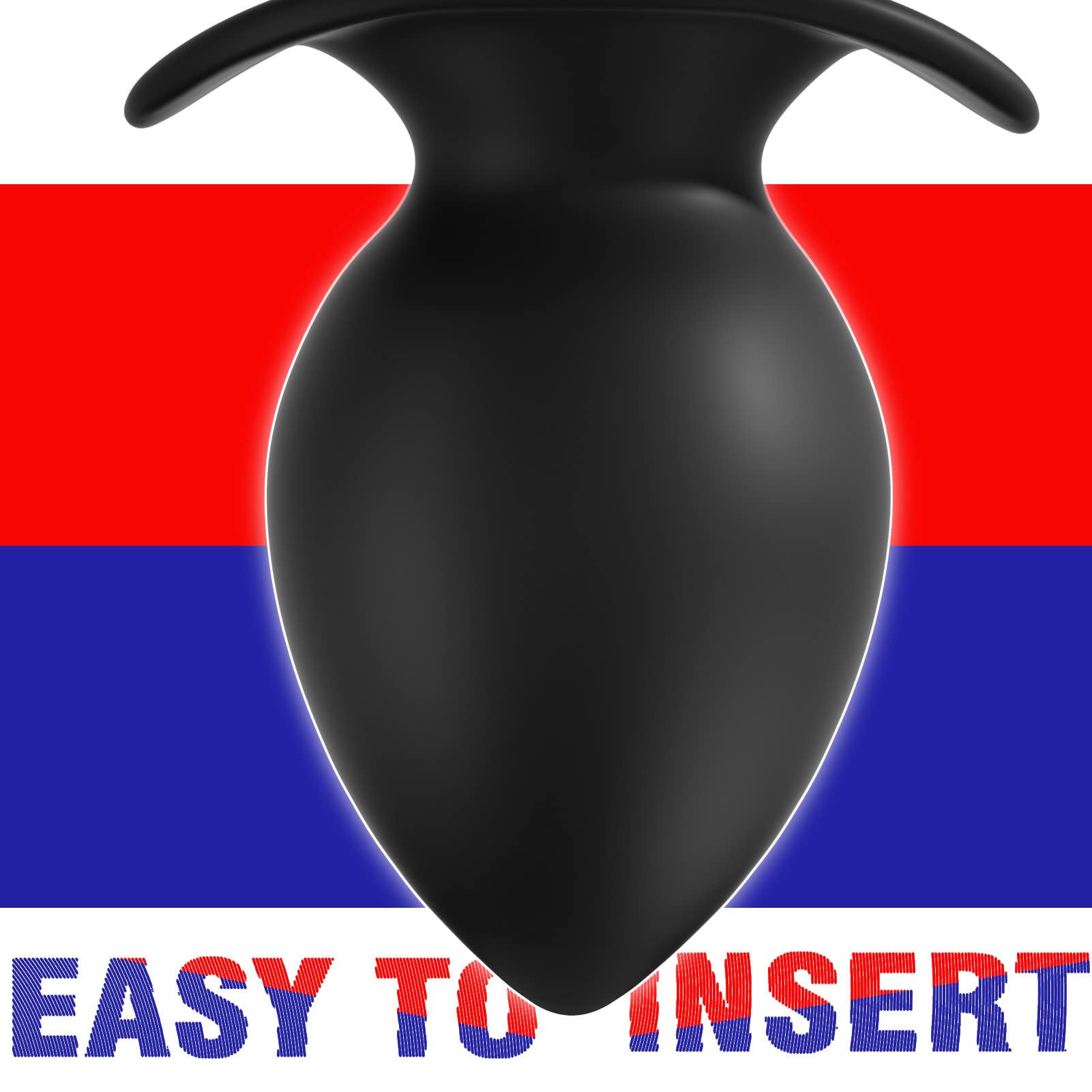 2XL Anal Plug with Safe Curved Base - Prostate Massager & Dilator Sex Toy for Men & Women - Perfect for Solo Play, Couples & BDSM Exploration