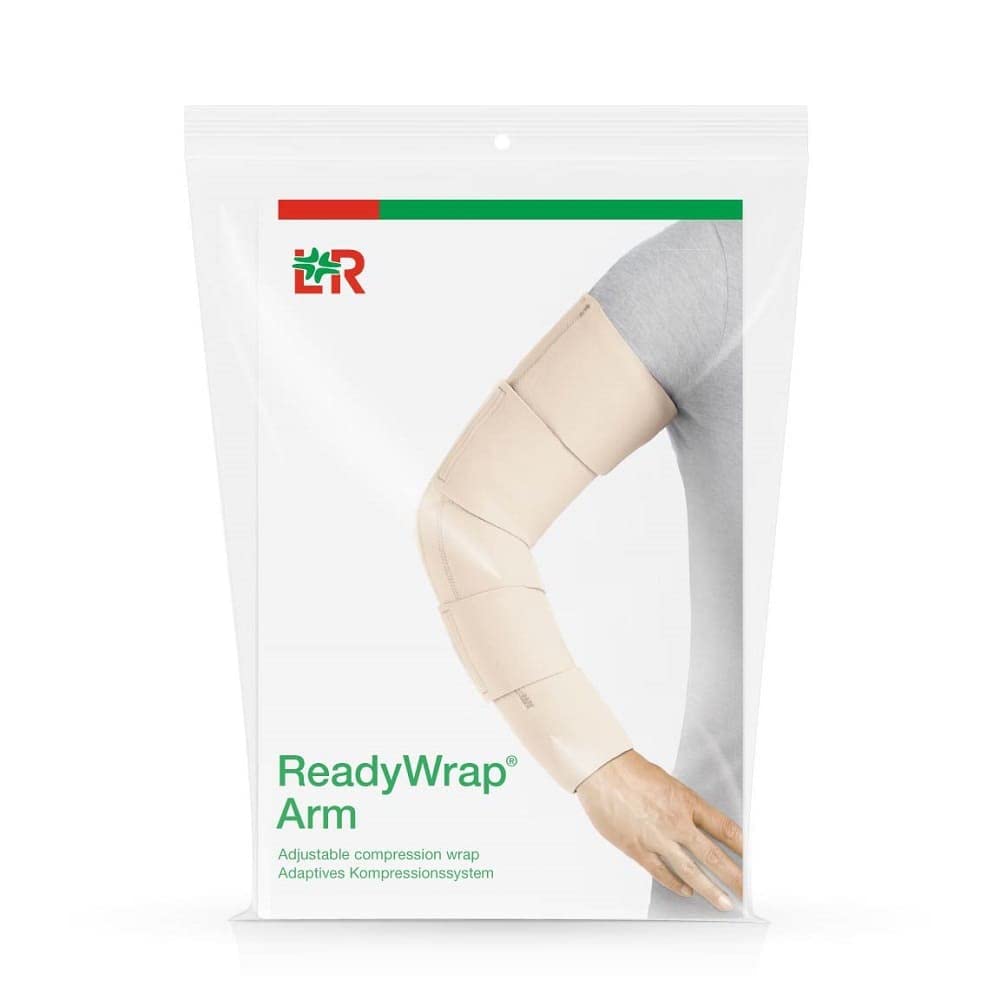 ReadyWrap Black Small 46cm Left Arm Compression Wrap - Support for Tennis Elbow, Golfers & Post-Surgery Recovery - Ideal for Sports, Workouts & Injury Rehabilitation