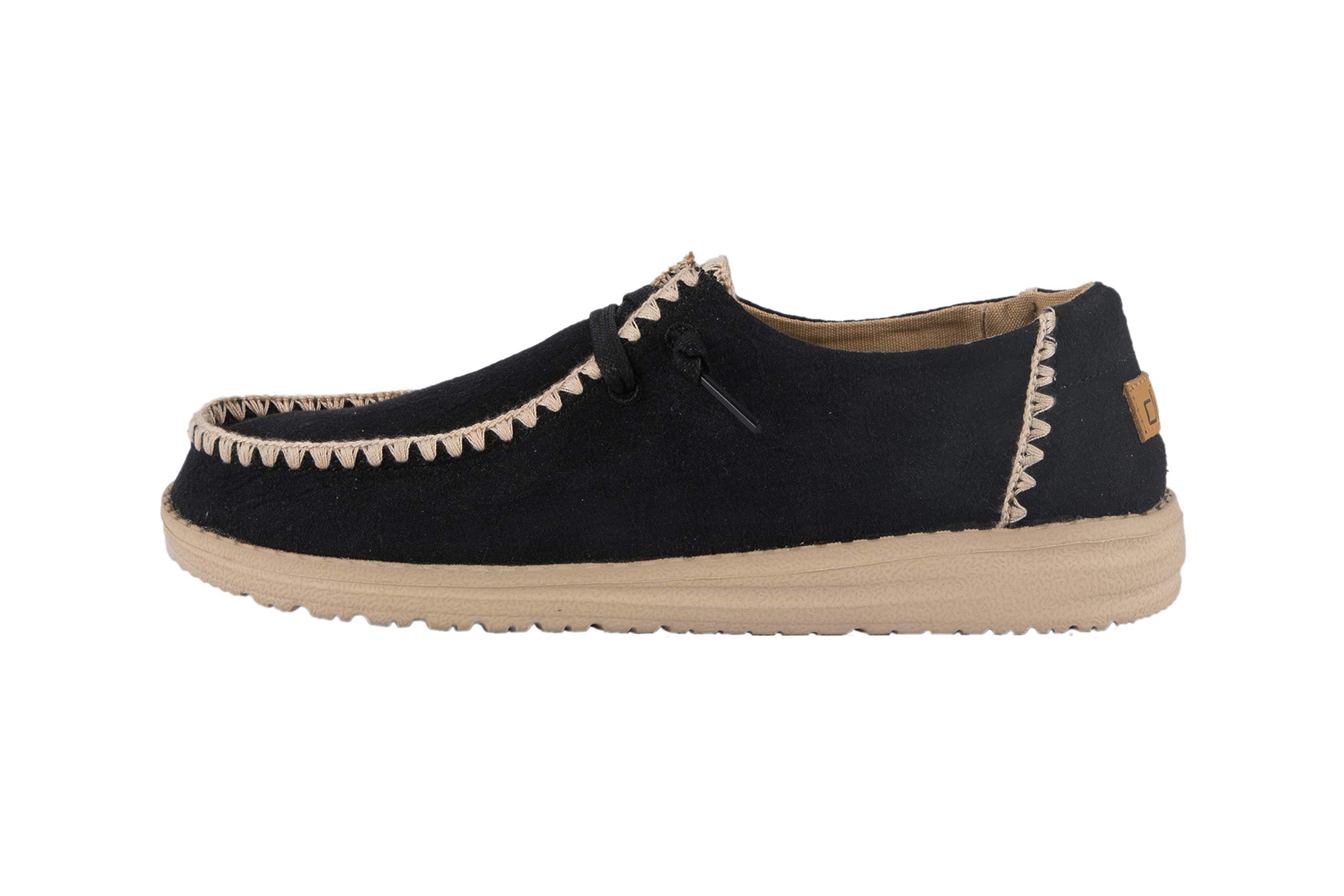 Hey Dude Women's Wendy Crochet Comfortable Slip-On Loafers - Lightweight Breathable Casual Shoes for Walking, Travel & Everyday Wear