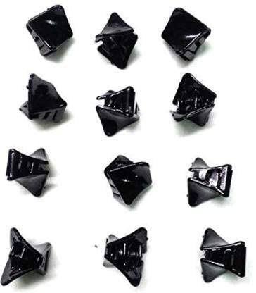 Mini/Small Hair Claw Jaw Clip - 12 Pack Black Hair Pins for Women & Girls | Beauty Tool Hair Accessories | Perfect for Updos, Ponytails & Everyday Styling