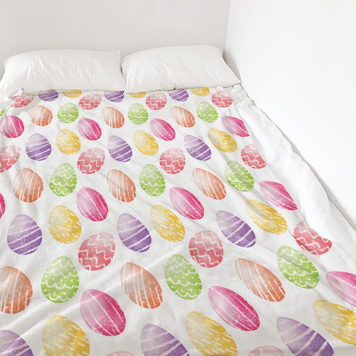 Easter Egg Fleece Throw Blanket - Super Soft & Cozy 40