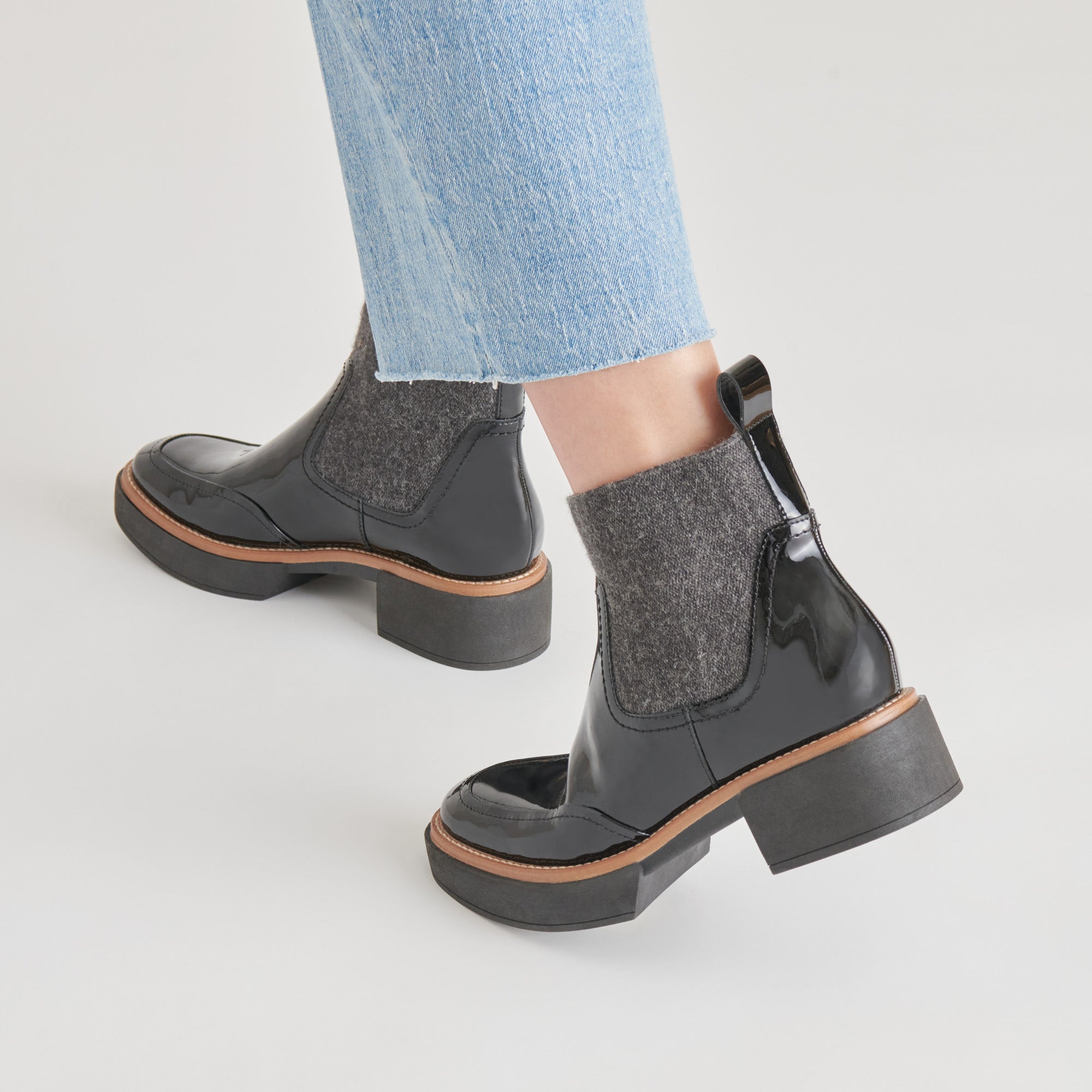 Waterproof Saline H2O Booties - Midnight Crinkle Patent Leather Shoes for Women | Comfortable Beach, Pool & Water Sports Footwear