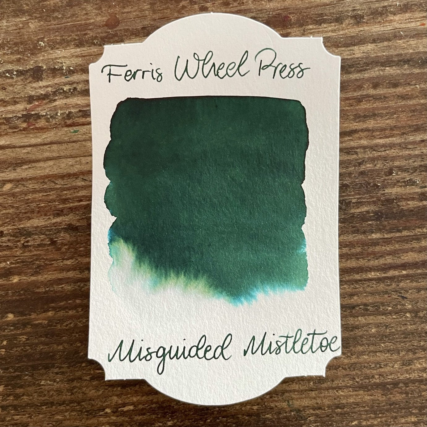 Ferris Wheel Press Misguided Mistletoe Shimmer Ink - Premium Calligraphy & Fountain Pen Ink for Holiday Cards, Wedding Invitations, and Artistic Lettering