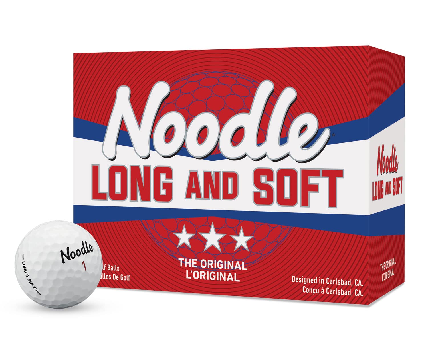 TaylorMade Noodle Long & Soft Golf Balls - High Performance Golf Balls for Distance & Soft Feel | Perfect for Beginners & Recreational Golfers on the Course