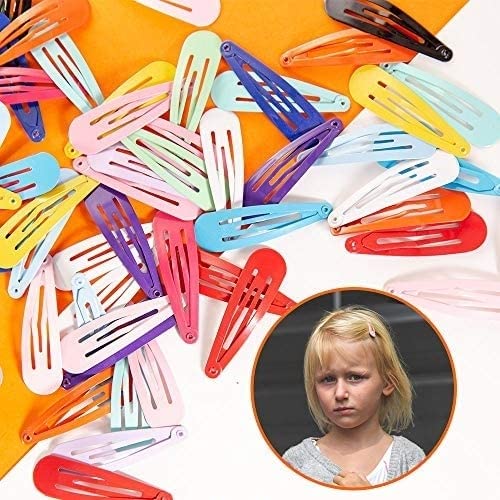 Fashion Hair Clips for Girls - 10 Pack Non-Slip Metal Bow Barrettes for Toddlers & Kids (2 Inch, Multiple Colors) - Perfect for School, Parties & Daily Hair Styling