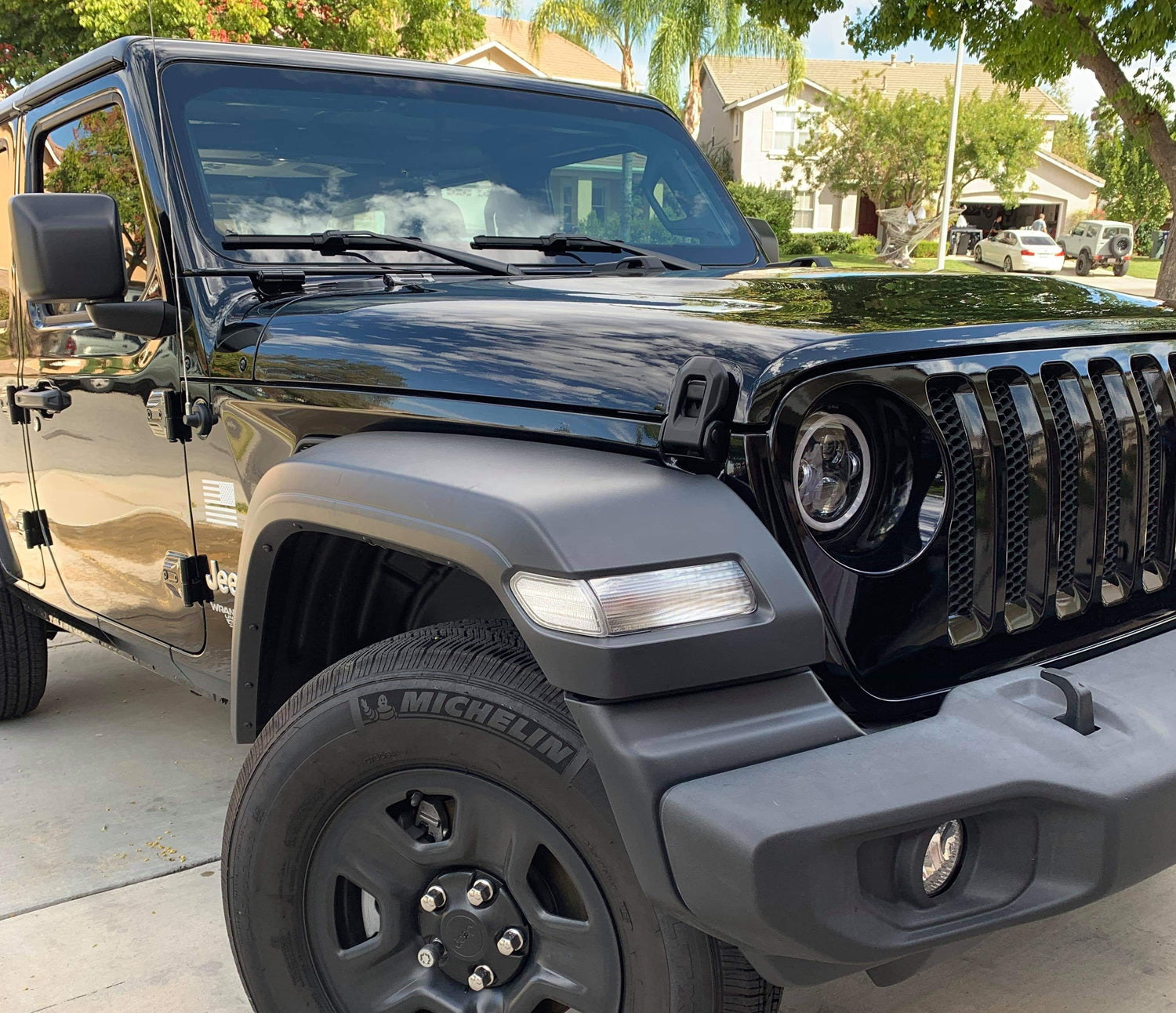 27 Diode Amber Full LED Side Marker Light Assembly for 2018+ Jeep Wrangler JL & Gladiator - Clear Lens, Durable & Bright - Perfect for Off-Roading, Night Driving & Custom Upgrades