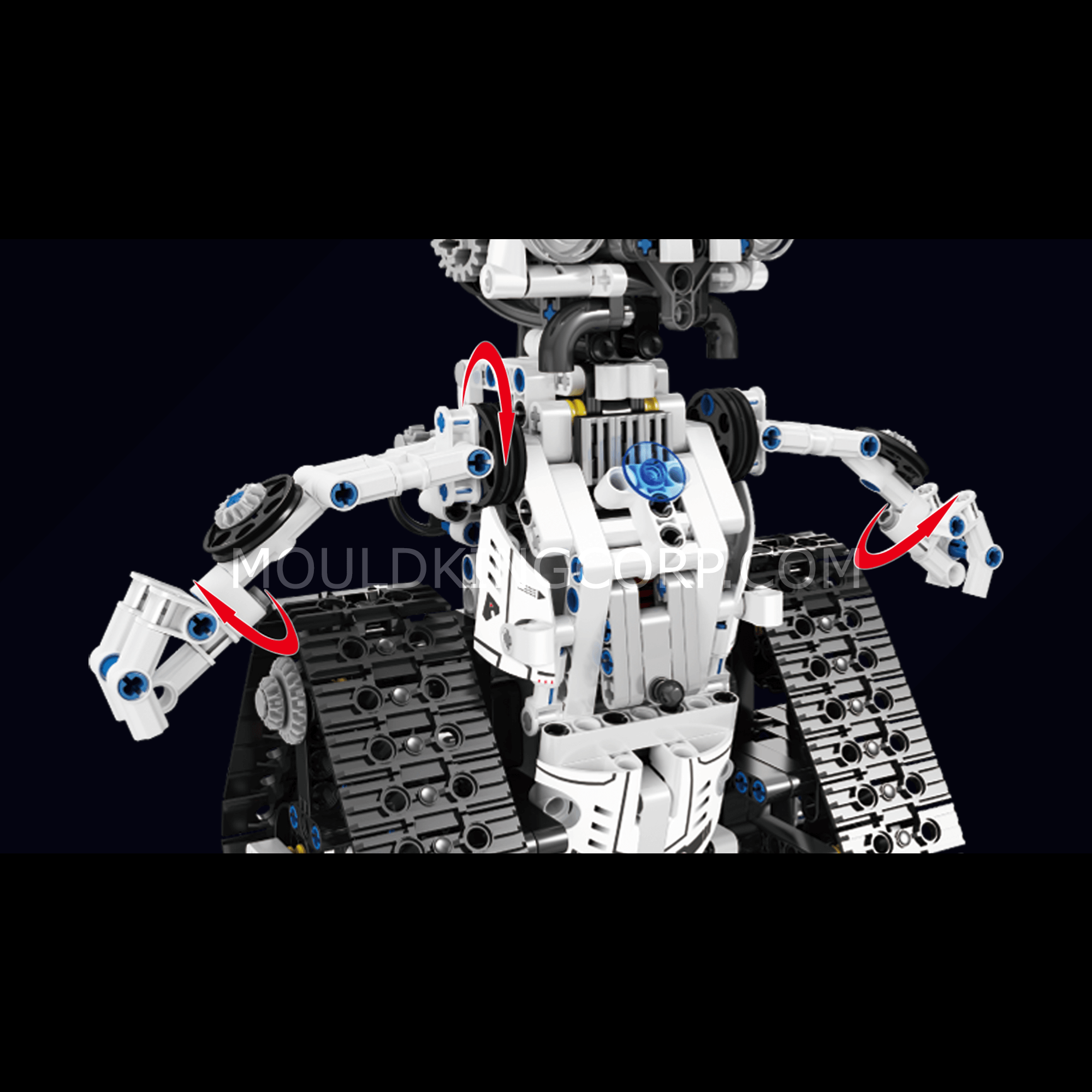 Mould King 15046 STEM 3-in-1 Remote Control Robot Building Kit | 606 PCS Educational Construction Toy for Kids | Perfect for STEM Learning, Robotics Play & Creative Building at Home or School
