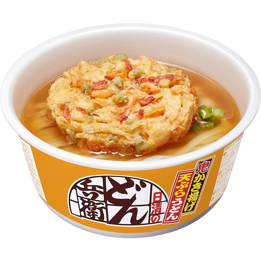 Nissin Donbei Kakiage Tempura Udon Instant Noodles 96g - Japanese Style Quick Meal for Busy Days & Office Lunch