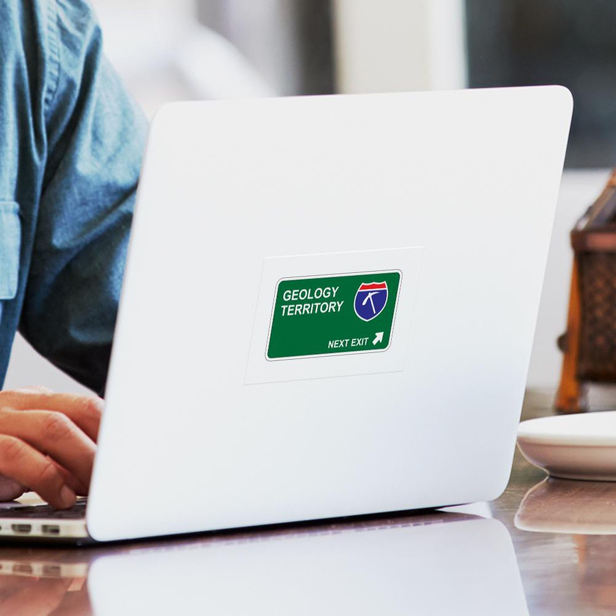 Geology Territory Rectangle Car Sticker - Durable Bumper Decal for Cars, Laptops & Water Bottles | Perfect for Science Lovers & Outdoor Enthusiasts