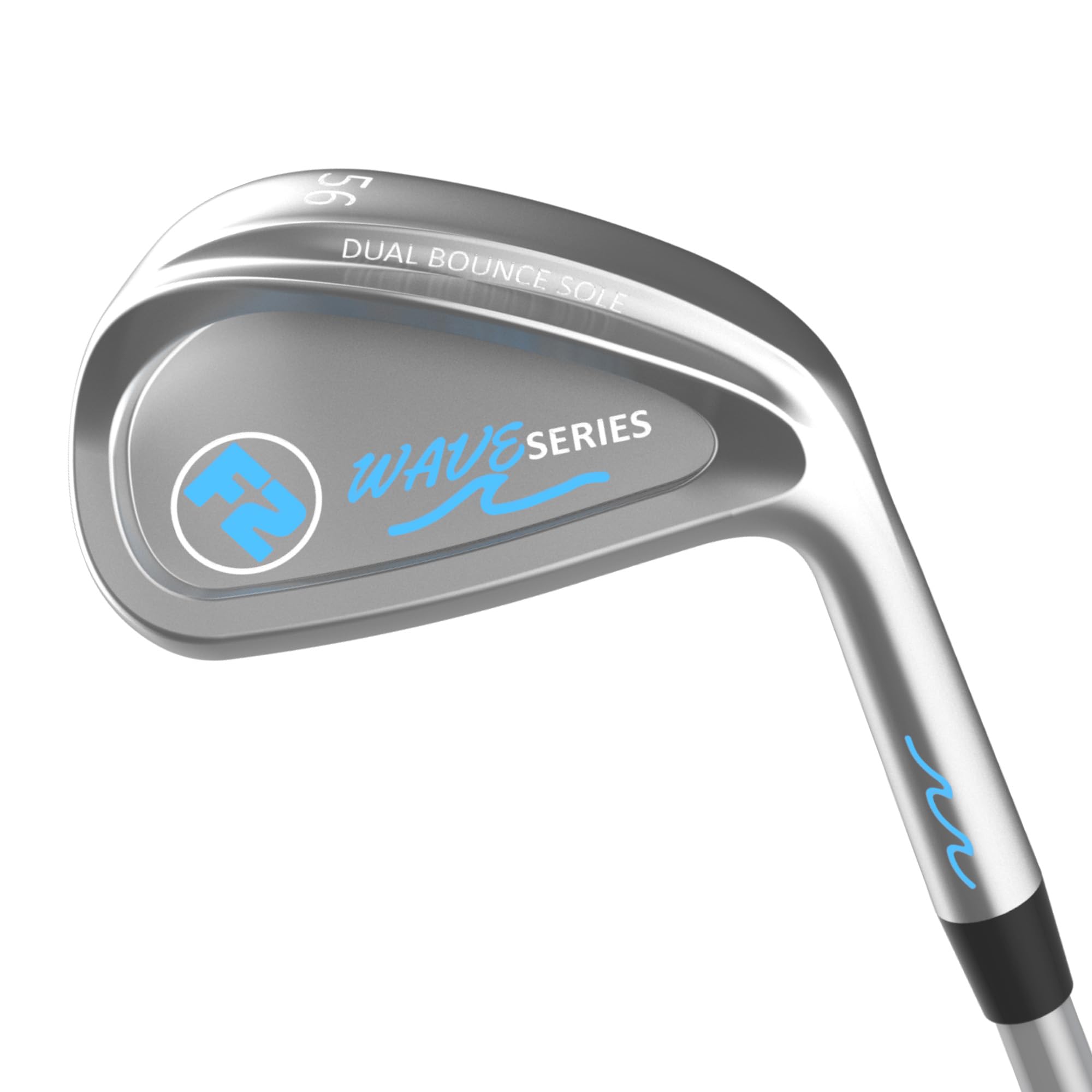 F2 Wave Wedge - High Performance Steel Shaft Golf Wedge for Superior Accuracy | Shank-Proof Design for Smooth Turf Interaction | Perfect for Short Game Shots, Bunker Play & Approach Shots on Golf Course