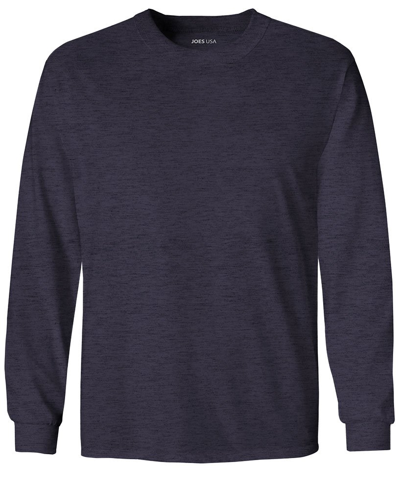 Joe's USA Youth Long Sleeve Cotton T-Shirts - Soft Breathable Kids Tees in 20 Colors for School, Sports & Everyday Wear