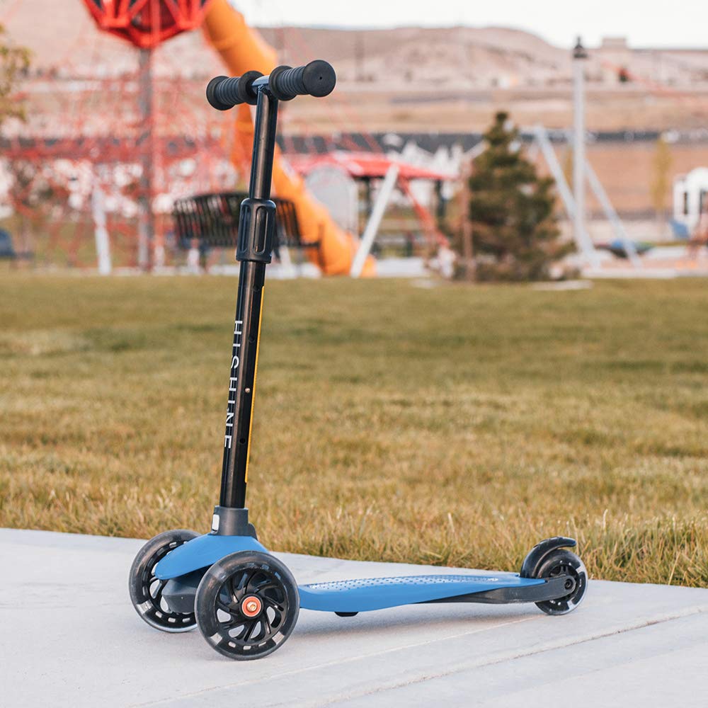 Best 3-Wheel Kick Scooter for Kids Ages 2-5 - Adjustable Height, Extra Wide Deck & LED Light-Up Wheels - Perfect for Toddler Boys & Girls Learning to Ride - Great for Park Rides, Neighborhood Fun & Preschool Commutes