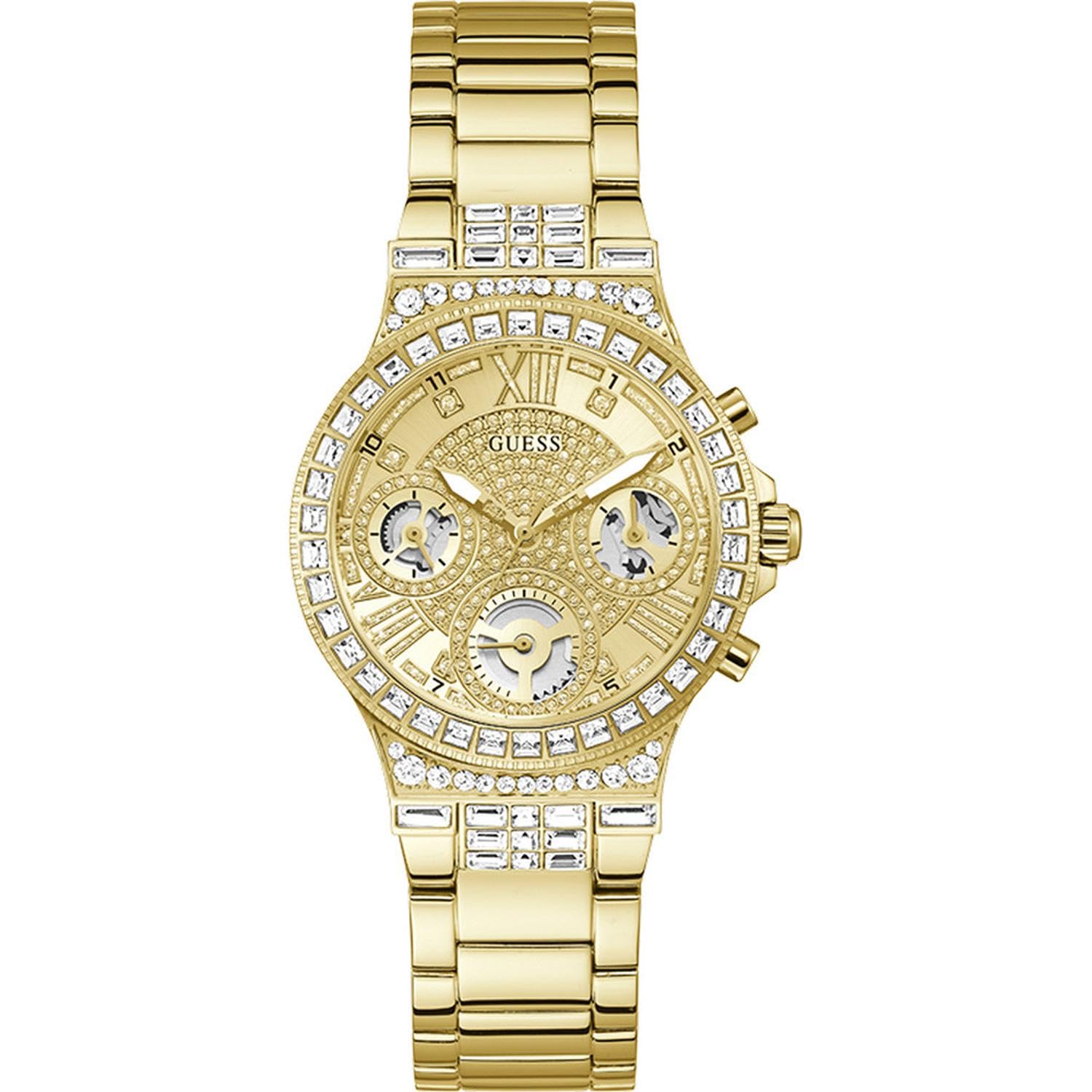 GUESS Women's Crystal Sport Watch 36mm for Fitness & Fashion