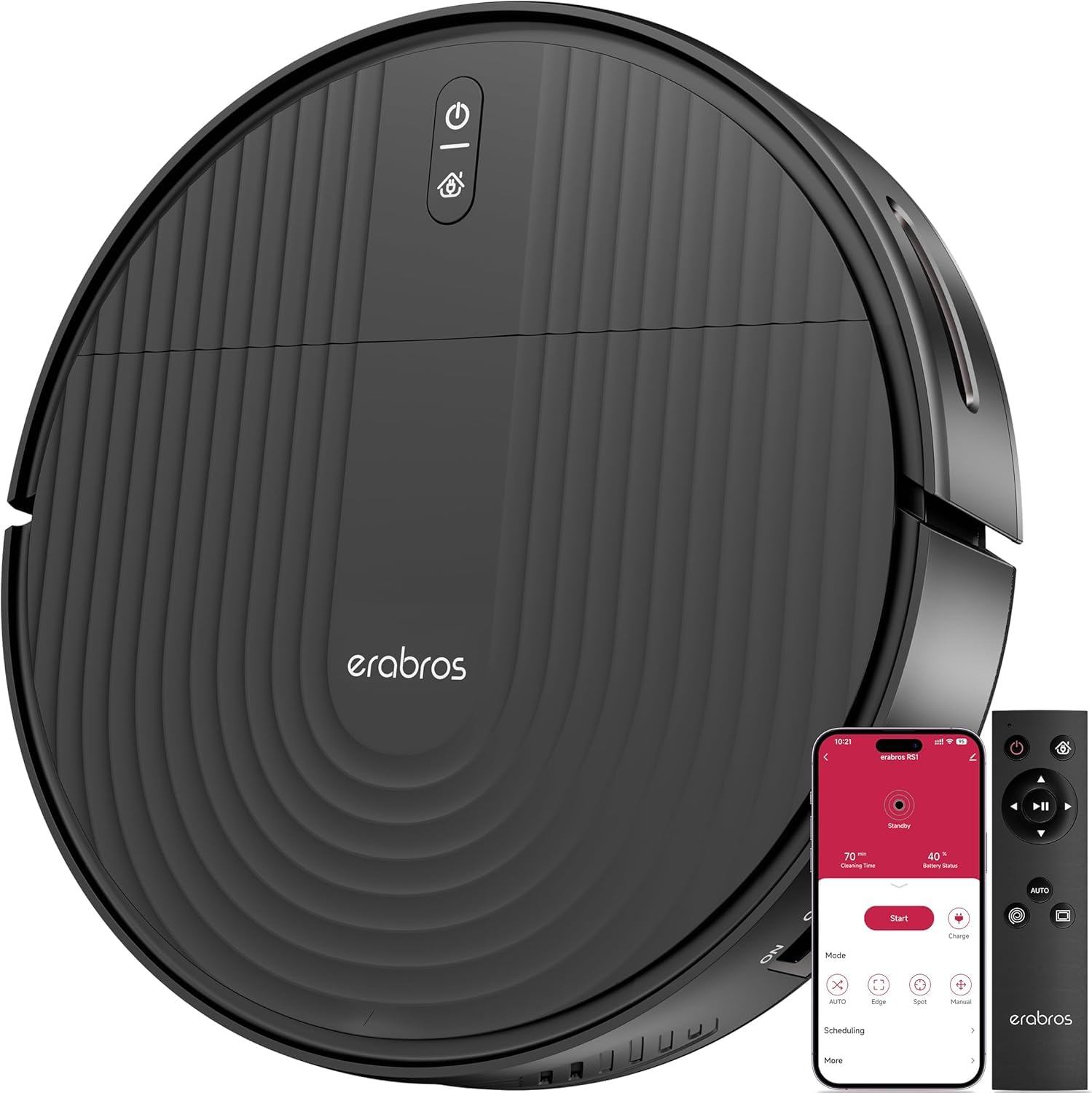 3000Pa Powerful Suction Robot Vacuum Cleaner - Ultra Slim 2.99