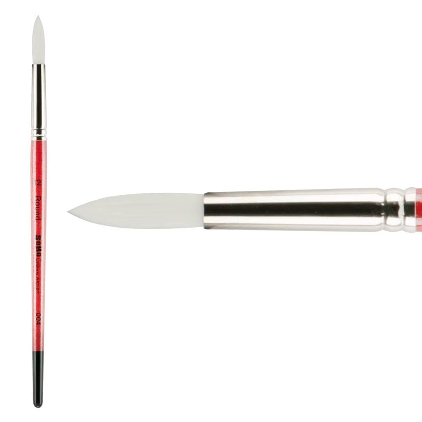 Professional Artist Paint Brushes Set - Round Size 12 for Acrylic, Oil & Watercolor Painting - High Quality Single Brush for Fine Art, Canvas & DIY Projects - Perfect for Studio, Classroom & Home Use