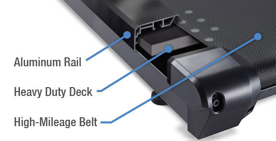 LifeSpan TR5000 GlowUp Under Desk Treadmill - Compact Walking Pad for Home & Office, Quiet Electric Treadmill with LED Display - Perfect for Work from Home Fitness & Small Space Workouts