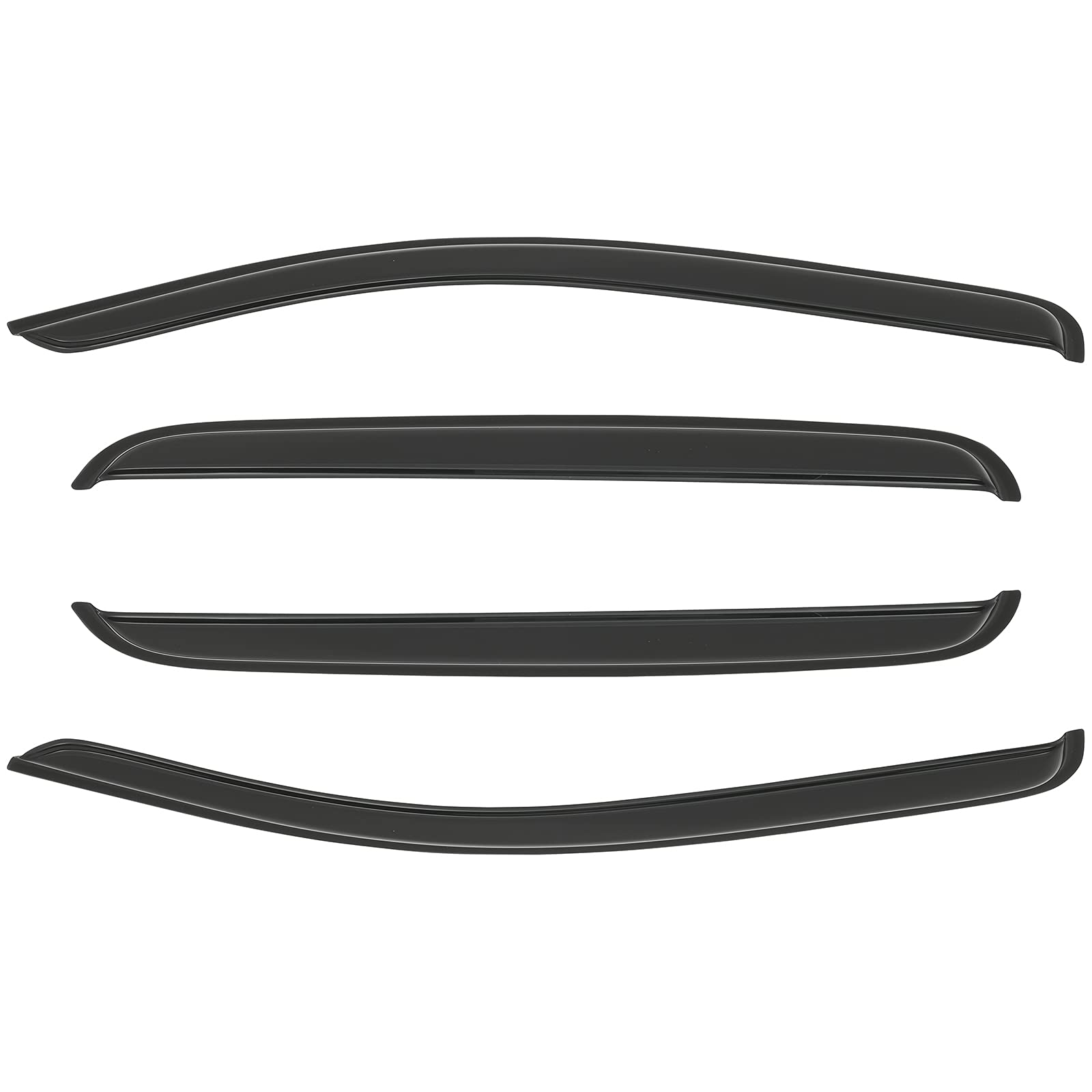 OCPTY Tape-on Window Visors Rain Guards for Toyota Tacoma 2016-2020 | Side Window Deflectors Set of 4 | Weather Protection & Improved Airflow for Trucks