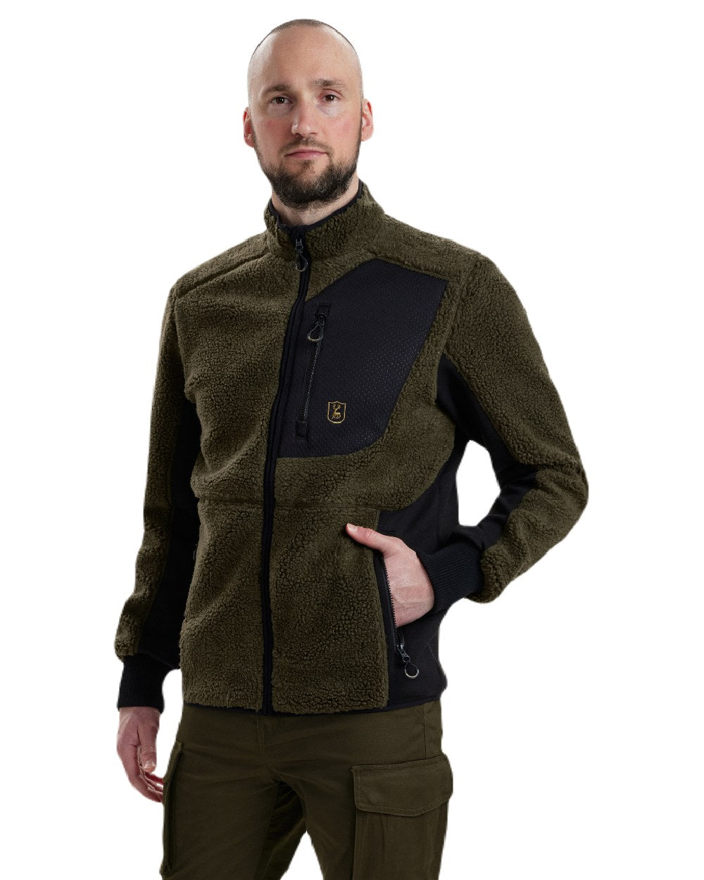 Deerhunter Rogaland Fiber Pile Jacket - Warm Insulated Hunting Jacket for Men - Perfect for Outdoor Adventures, Camping & Cold Weather Activities