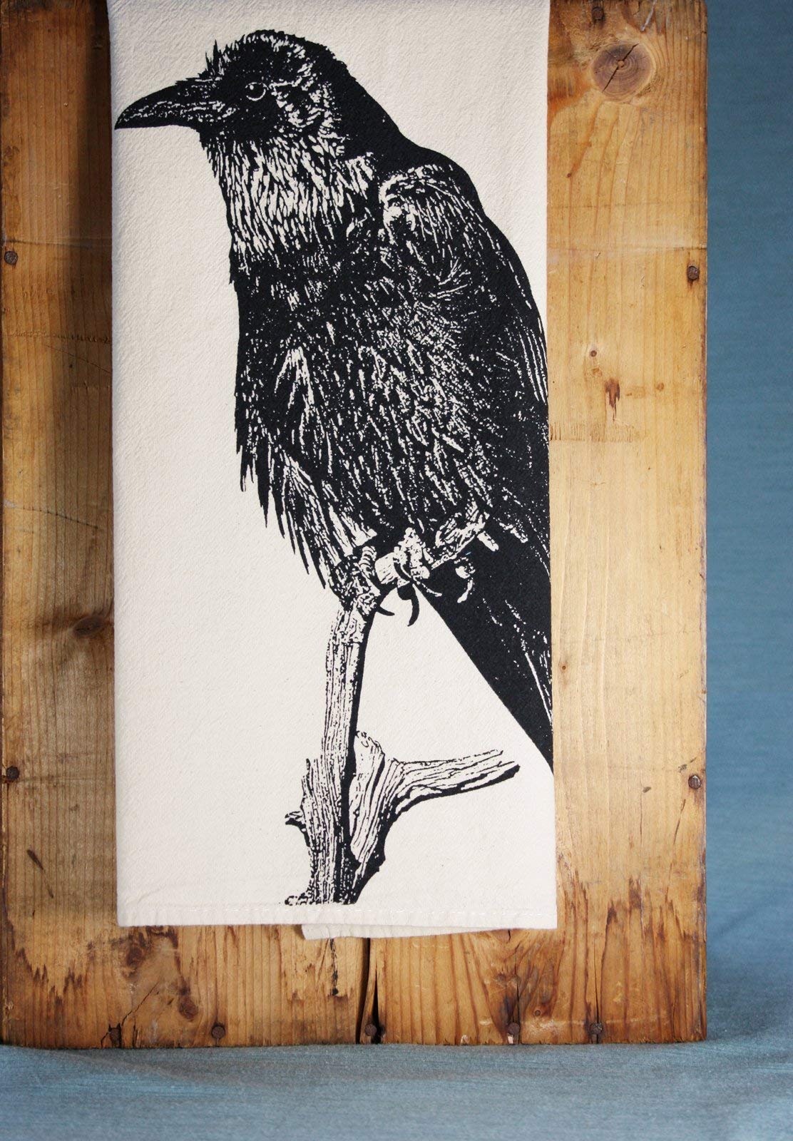 Raven & Crow Tea Towels - Premium Hand Printed Flour Sack Kitchen Towels for Drying Dishes, Decor & Gift Giving