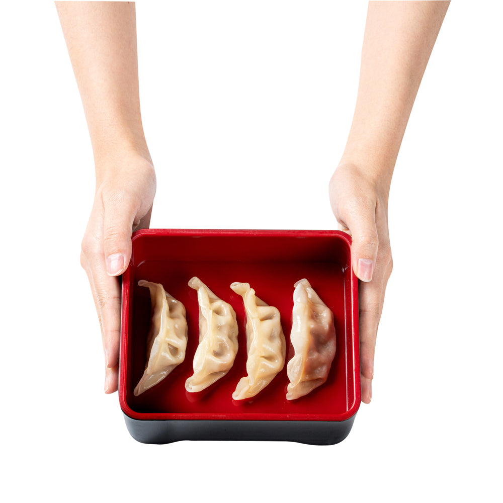 Premium Japanese Style Unagi Bento Box - Black & Red Lacquer Design (6.5