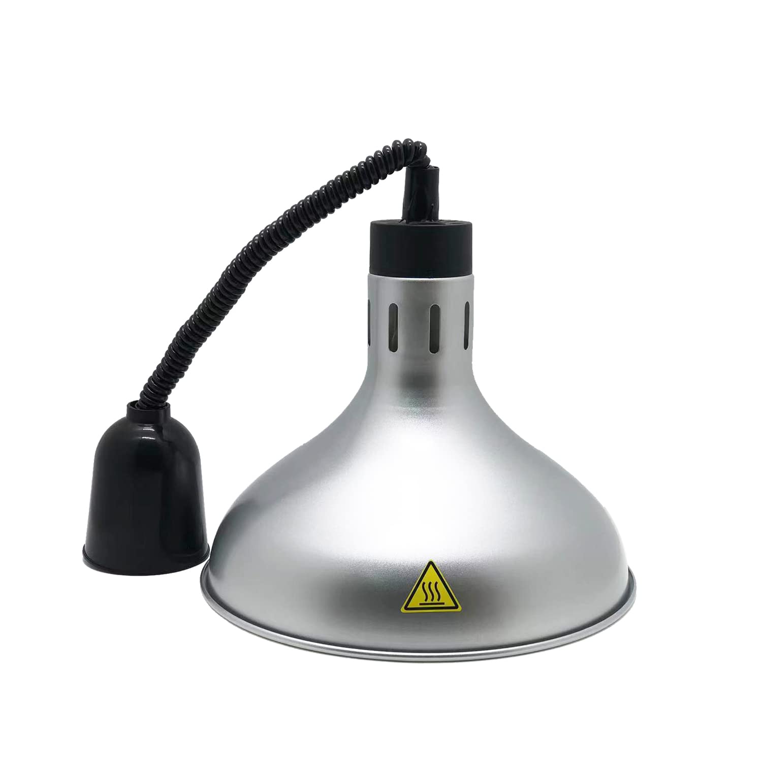 Commercial Food Warmer Light - Adjustable Telescopic Heating Lamp for Buffet, Kitchen & Restaurant (29cm Diameter, 60-150cm Height Adjustable, Silver) - Perfect for Keeping Food Warm at Catering Events, Buffet Tables & Commercial Kitchens