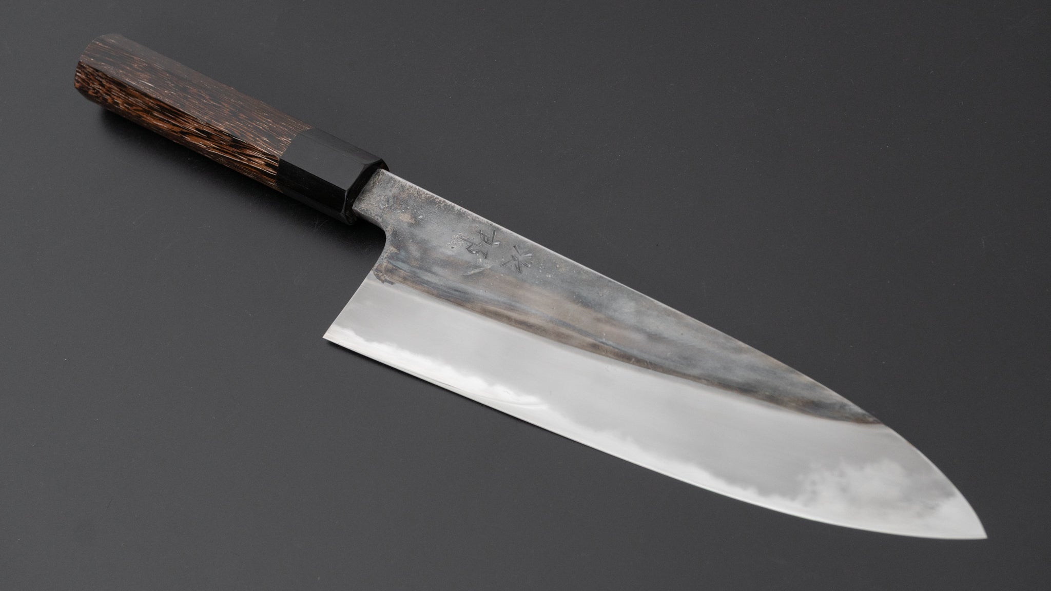 Premium Jiro Tsuchime Wa Gyuto 210mm Japanese Chef Knife with Taihei Tagayasan Handle - Perfect for Sushi, Meat Slicing & Professional Kitchen Use