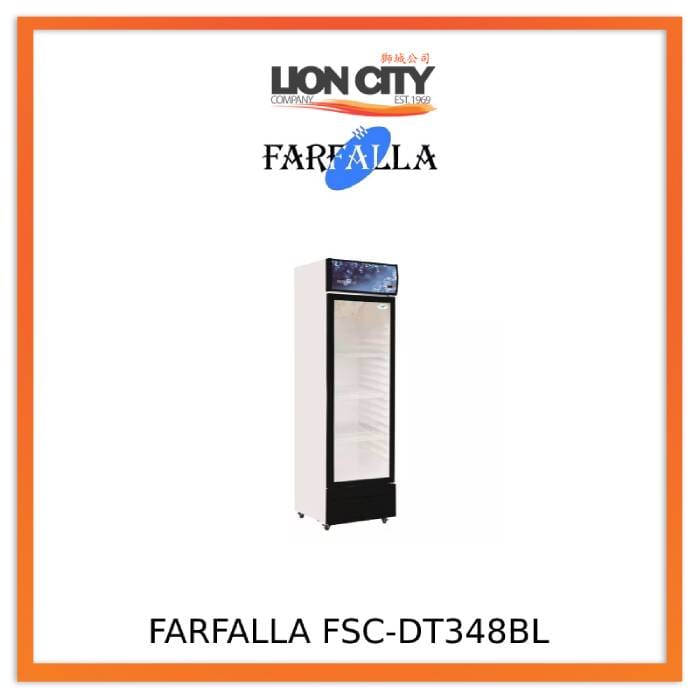 Farfalla FSC DT348BL 348L Commercial Drink Cooler Refrigerator - Perfect for Bars, Restaurants, and Convenience Stores