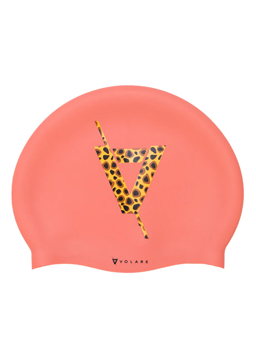 Volare Cheetah Swim Cap - Silicone Swimming Cap for Women & Men - Comfortable, Durable & Waterproof - Perfect for Lap Swimming, Competition & Training