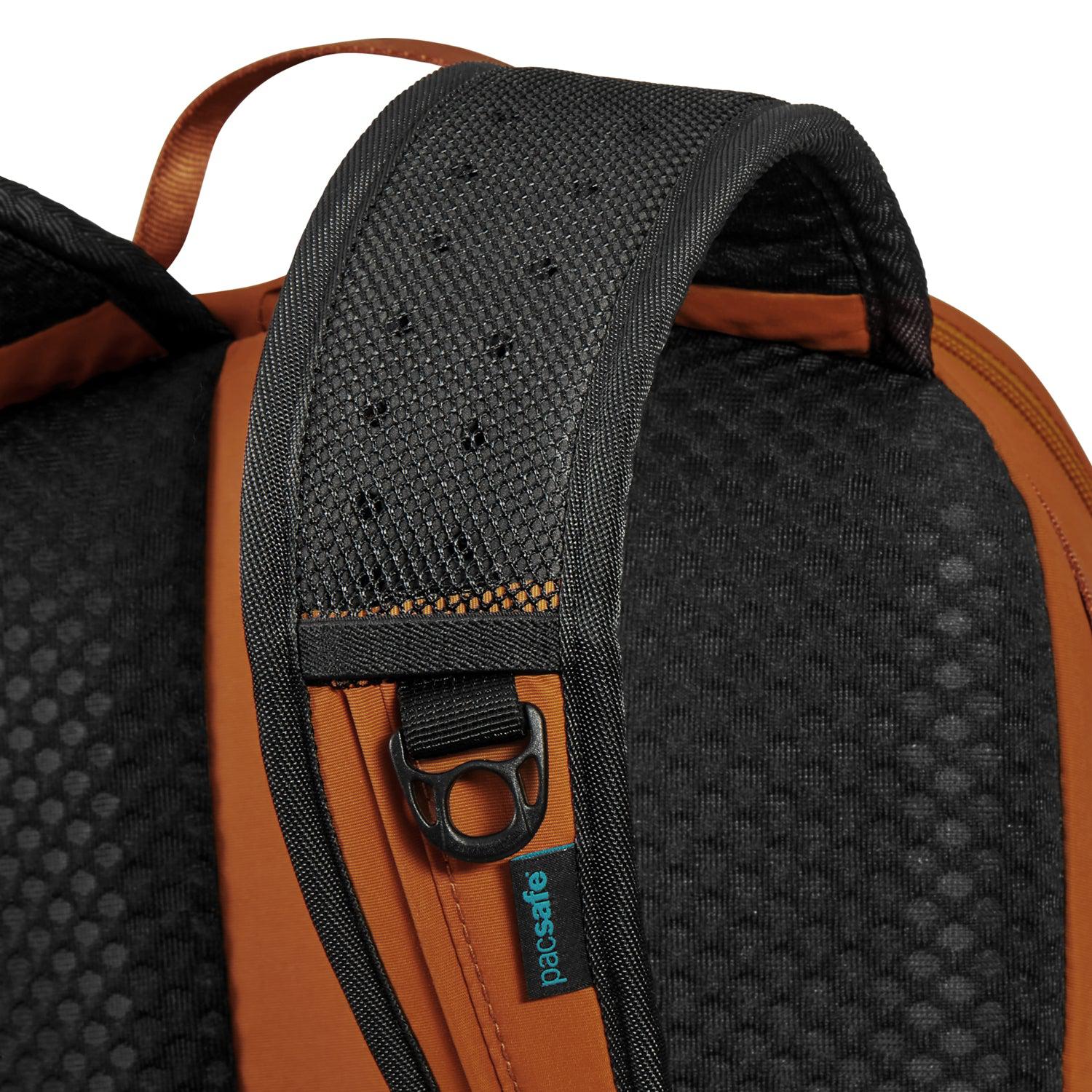 Pacsafe Eco 18L Anti-Theft Waterproof Travel Backpack for Commuting, Hiking & Airport Security - RFID Protection & Cut-Resistant Straps