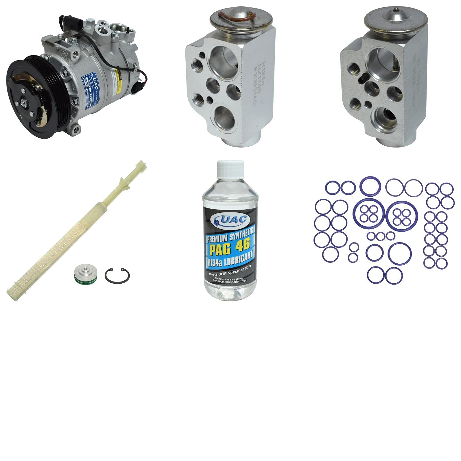 New A/C Compressor and Component Kit for Audi Q7 - High Performance Replacement Parts for Cooling System Repair | Perfect for Summer Driving & Road Trips