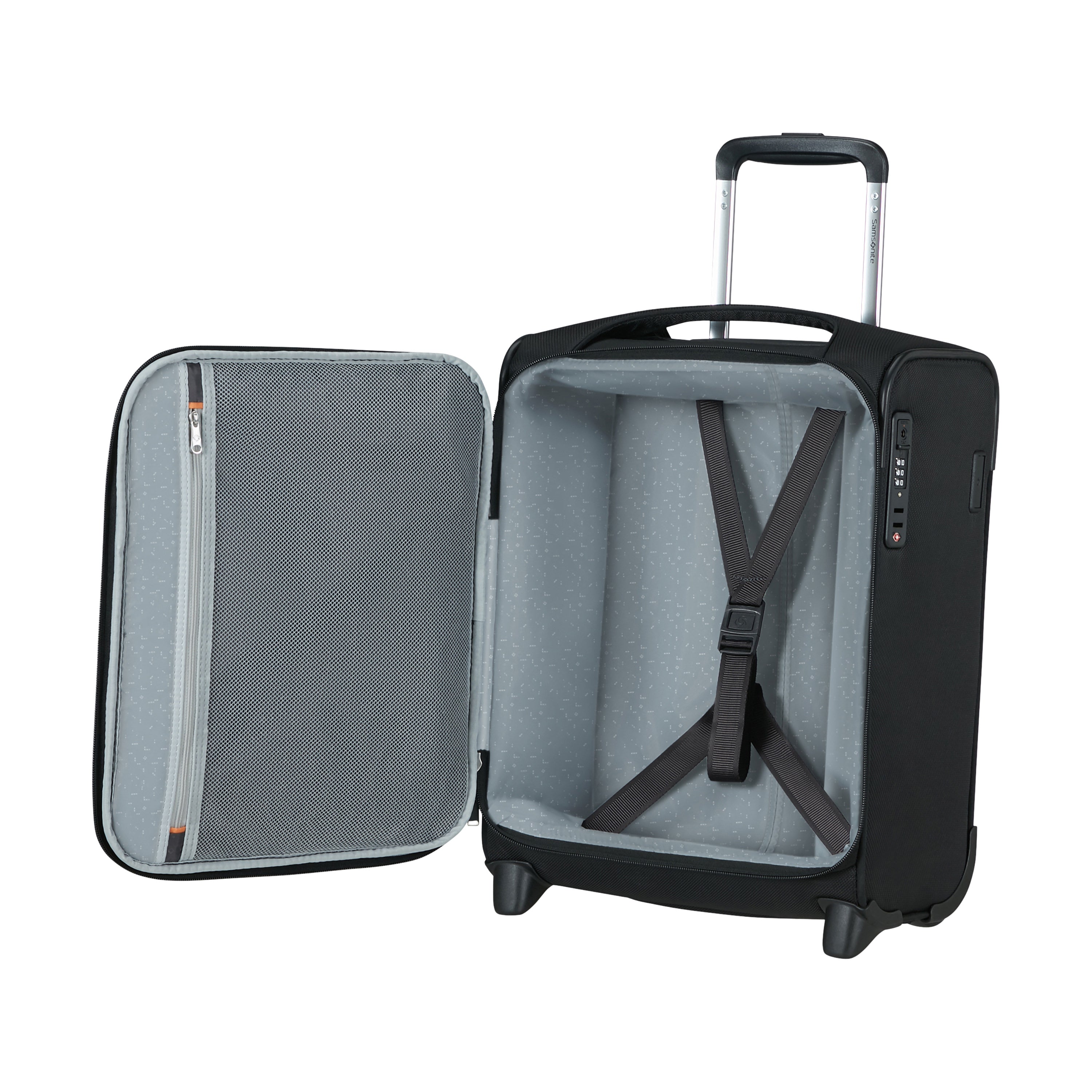 Samsonite Re Lite Upright Underseater Carry-On Luggage - Lightweight Compact Travel Suitcase for Airplane Cabin Storage | Perfect for Business Trips & Weekend Getaways