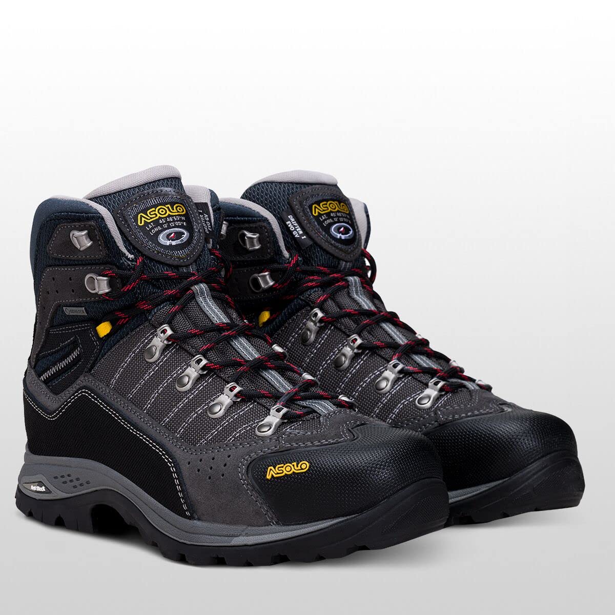 ASOLO Men's Drifter I GV EVO Lightweight Hiking Boots - Waterproof Trekking Shoes for Outdoor Adventures (Graphite/Gunmetal, Size 12) | Perfect for Mountain Trails, Backpacking & Camping