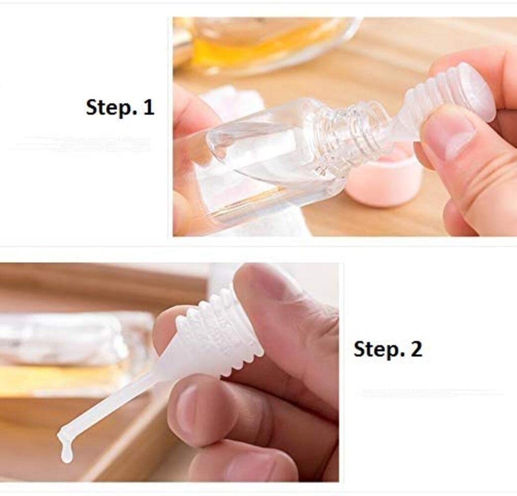 Refillable Travel Perfume Bottles - 7 Pack Plastic Press Spray Bottles for Cosmetics, Makeup & Toiletries | Portable Leak-Proof Liquid Containers | Perfect for Airplane Carry-On, Gym Bag & Vacation Essentials (Multi Color)
