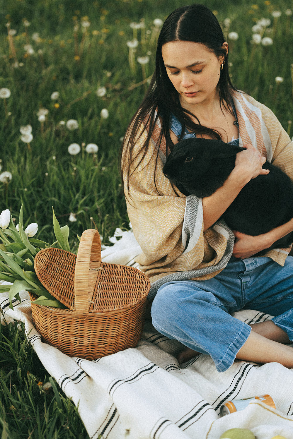 Natural Rattan Ripley Basket - Handwoven Storage Basket for Home Organization, Laundry, Toys & Blankets | Perfect for Living Room, Bedroom & Nursery Decor