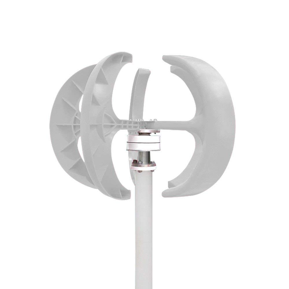 600W 12V/24V Vertical Axis Wind Turbine Generator with 5-Blade Lantern Design & Controller - Perfect for Off-Grid Homes, RVs, Boats and Remote Power Supply