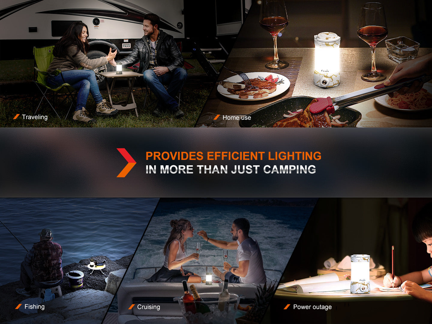Fenix CL26R PRO Rechargeable LED Camping Lantern - 500 Lumens, USB-C Charging, Waterproof for Outdoor Adventures, Hiking, Emergency & Backpacking