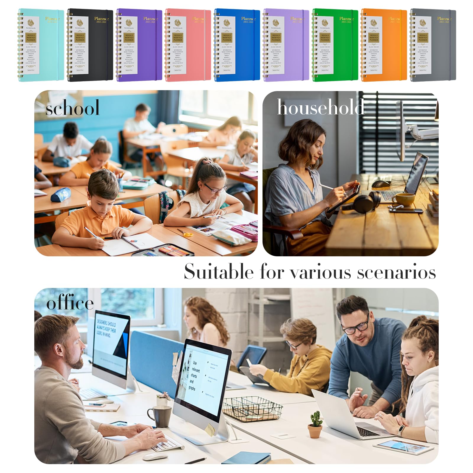 2024-2025 Academic Planner - Weekly & Monthly Organizer with Tabs & Stickers | 18-Month Planner (July 2024-Dec 2025) | 5.6