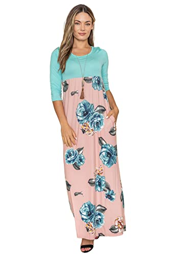 Mint/Peach Floral