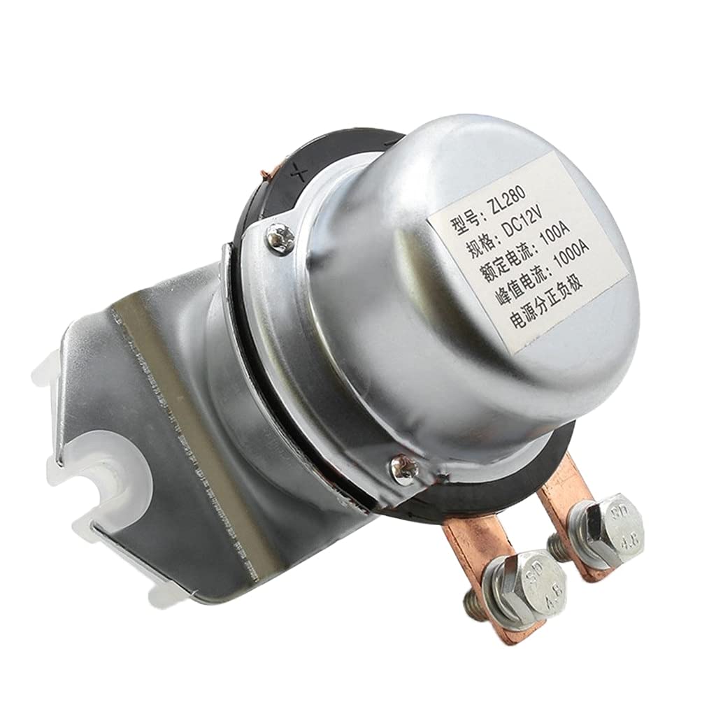 100A Heavy Duty Automotive Starter Relay Battery Disconnect Isolator Switch Solenoid for Car, Truck, RV - Waterproof & High Performance - Perfect for Vehicle Maintenance, Emergency Power Cutoff & Off-Road Use