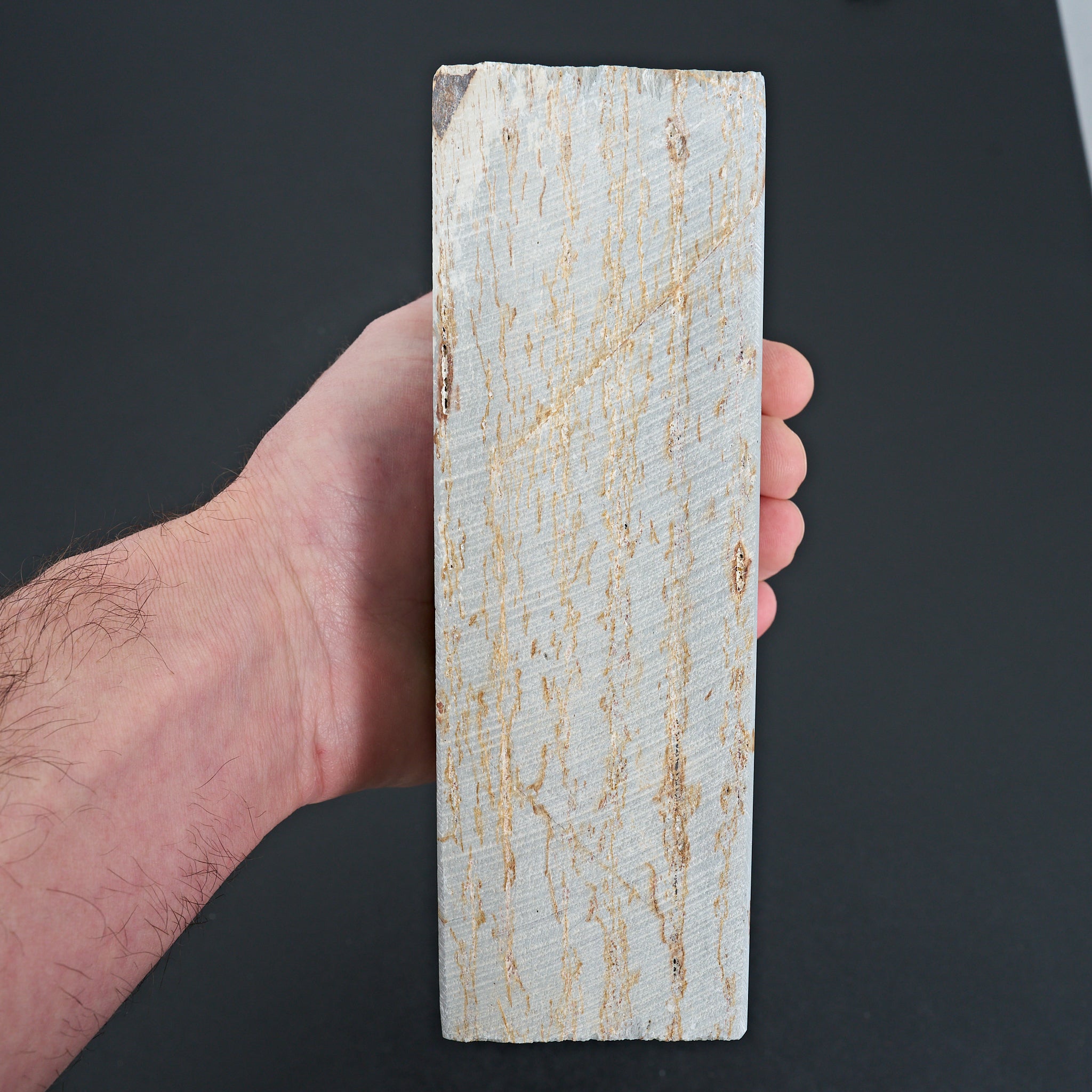 Premium Maruoyama Shiro Suita 011 Japanese Natural Whetstone - Perfect for Knife Sharpening, Woodworking Tools & Kitchen Cutlery Care