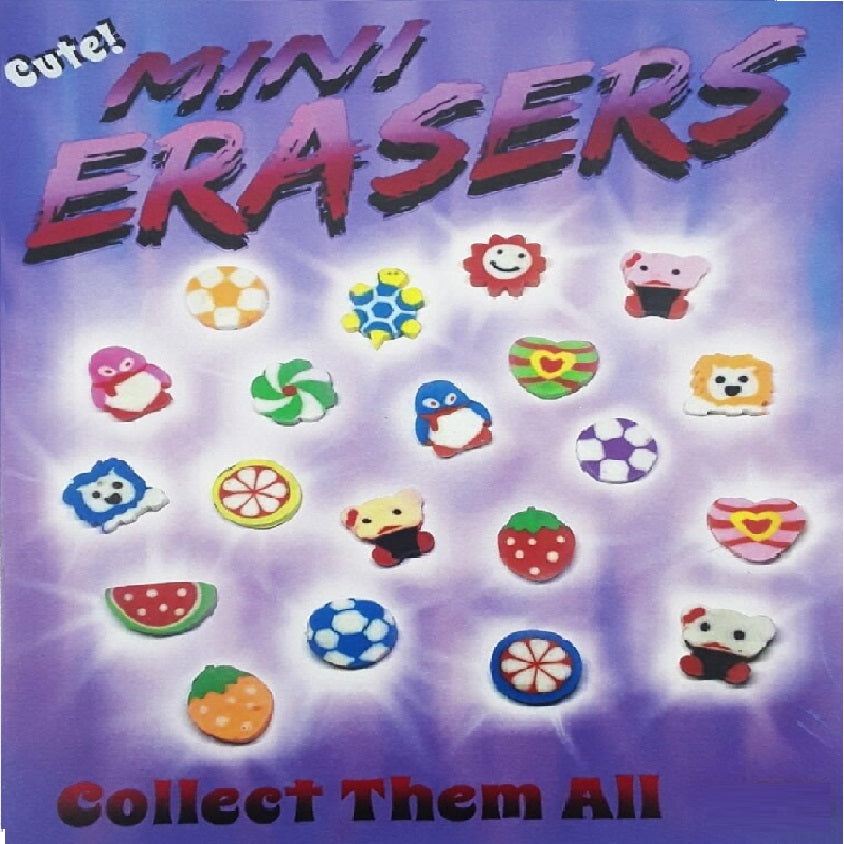Mini Erasers 1 Capsule - Bulk Pack of 100 Cute Tiny Pencil Erasers for Kids, Students & Office Use - Perfect for School Supplies, Art Projects & Gift Favors