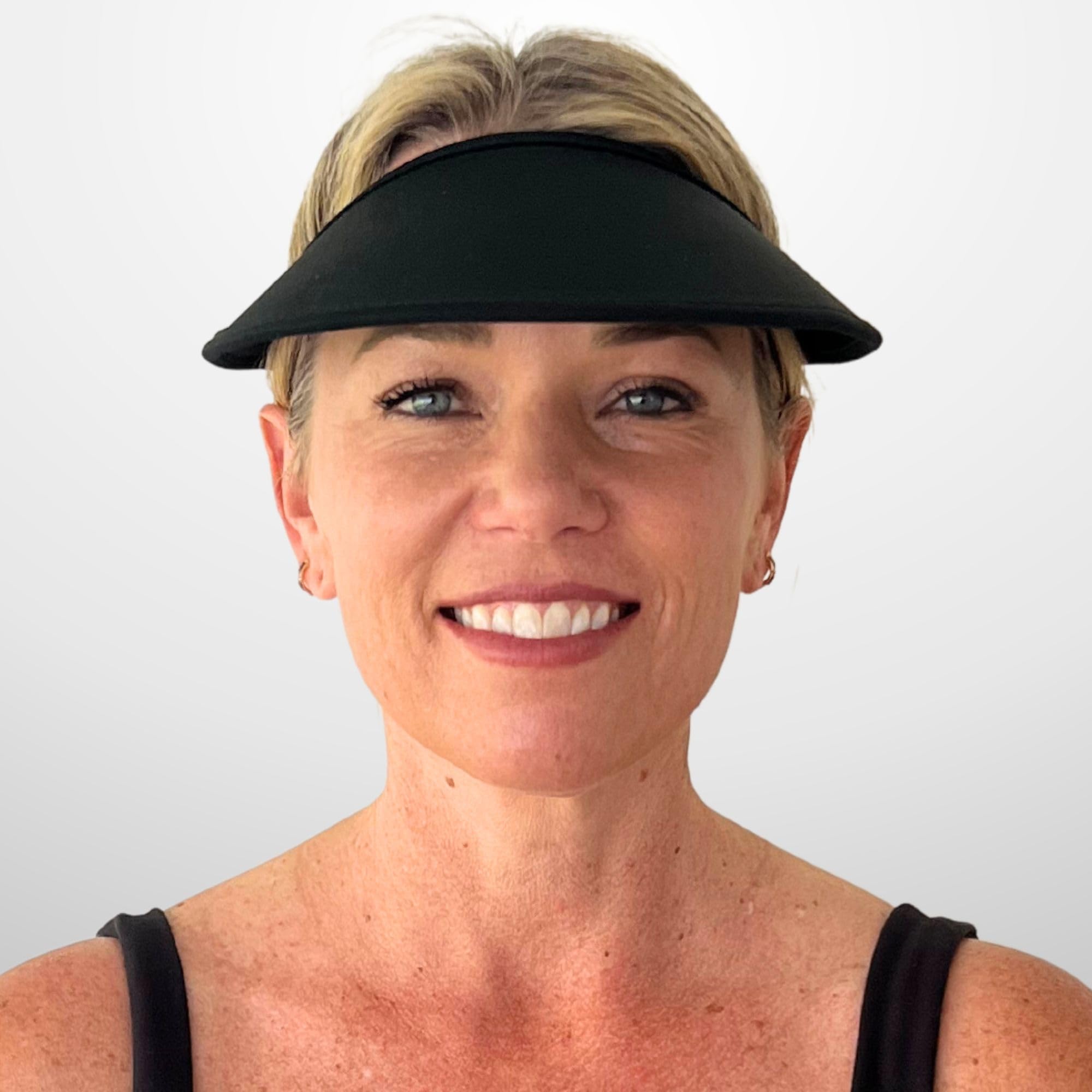 Women's No Headache Velo Broad Brim Visor Hat - UV Protection Golf & Tennis Sun Visor for All Outdoor Sports | Perfect for Golf, Tennis, Running, Hiking & Beach Activities