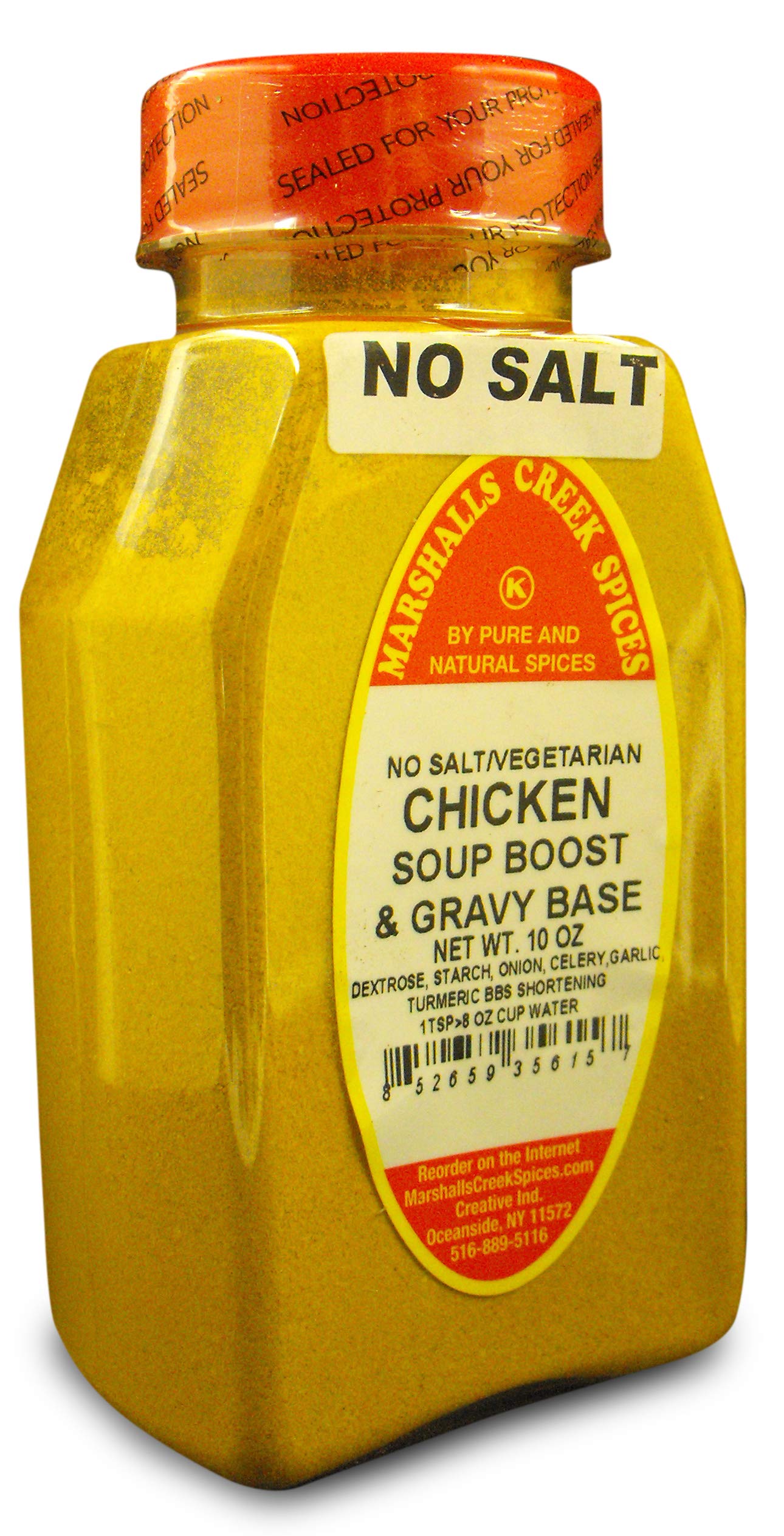 Premium Marshalls Creek Spices Chicken Soup & Gravy Base - No Salt Added, Vegetarian Seasoning, 10 oz | Perfect for Homemade Soups, Stews & Healthy Cooking
