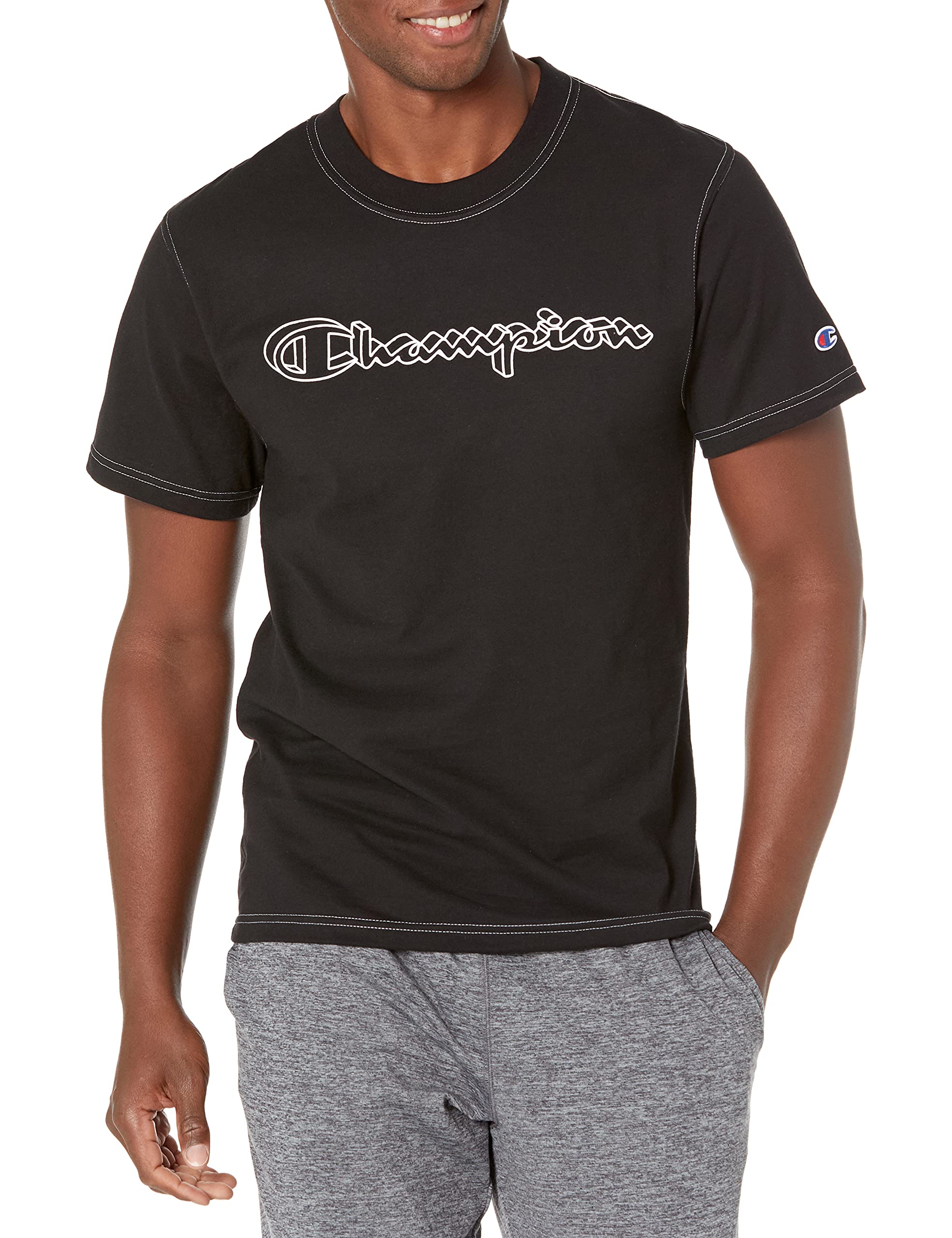 Champion Men's Taped Mesh Shorts - Breathable Athletic Shorts for Running, Gym & Casual Wear - Comfortable Workout Shorts with Moisture-Wicking Fabric