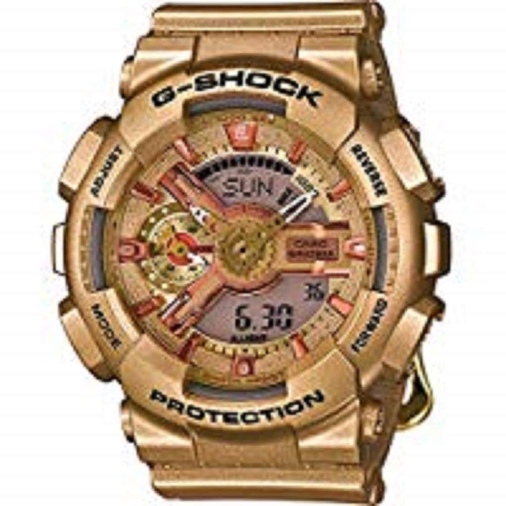 Casio G-Shock G Series GMAS110GD-4A2 Gold Dial Women's Watch - Stylish & Durable for Everyday Wear, Sports & Outdoor Activities